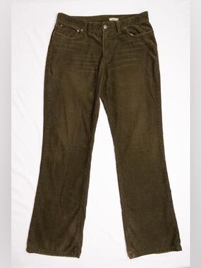 Vintage Polo Ralph Lauren Corduroy Pants Mens 35x32 Olive Green Distressed
